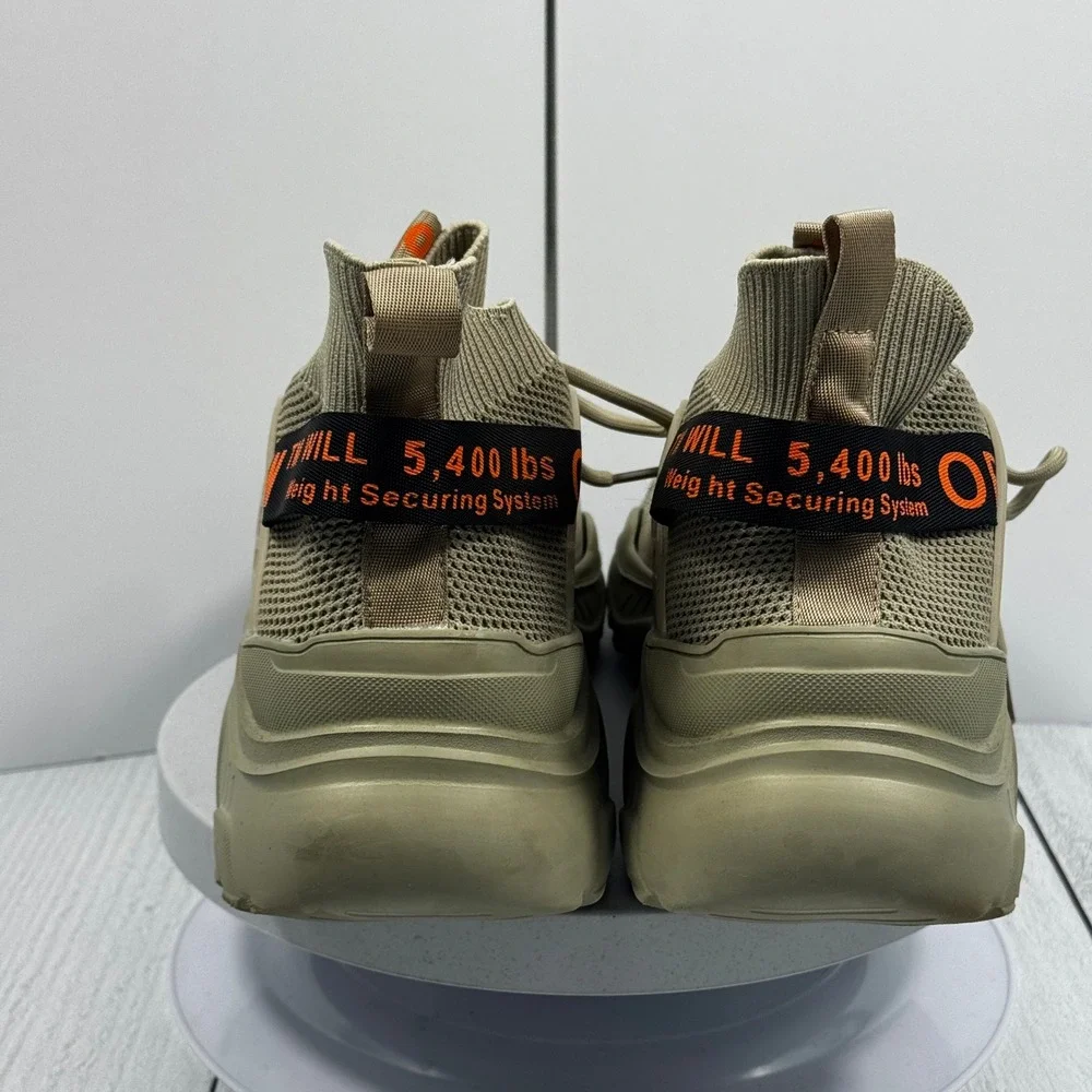 Fashion Nova Men Chunky Sneakers 11.5 Olive Mesh‎ Tactical Weight Securing